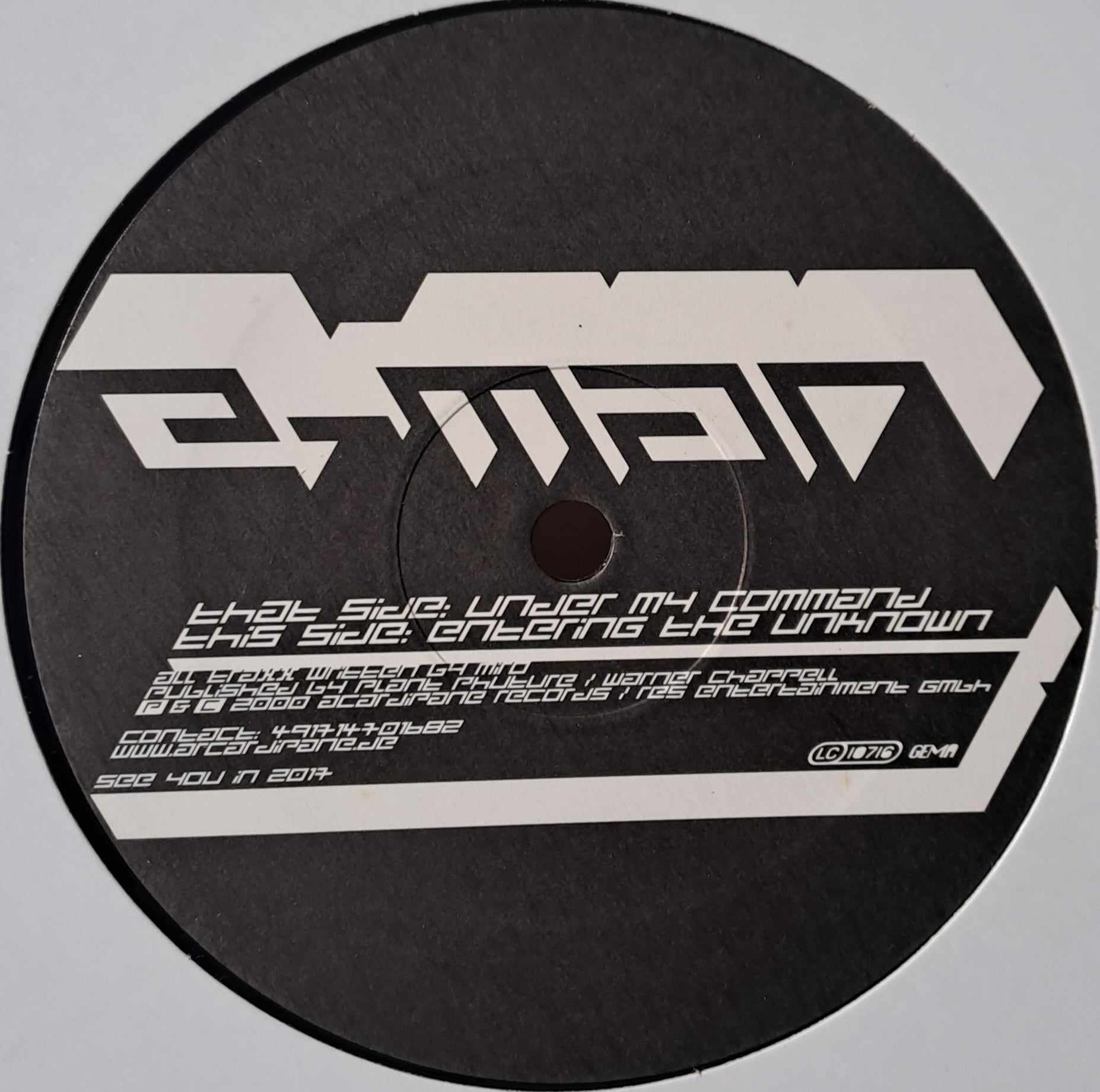 Acardipane Records 010 12 - vinyle hardcore